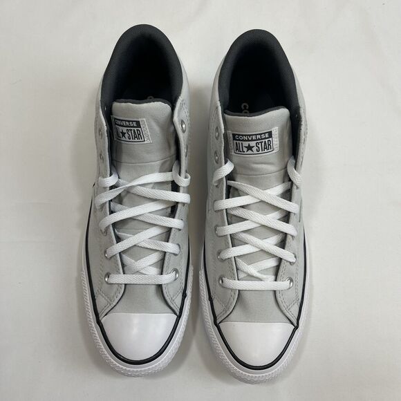 Converse All Star Men's 11.5 Gray White Black Malden Street Mid Top A08612F NWOB - Picture 8 of 10